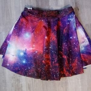 Galaxy print skter skirt
